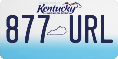 KY license plate 877URL