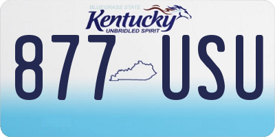 KY license plate 877USU