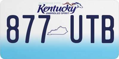 KY license plate 877UTB