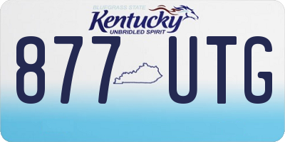 KY license plate 877UTG