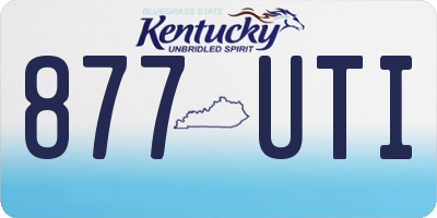 KY license plate 877UTI