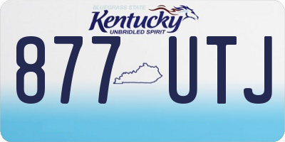 KY license plate 877UTJ