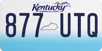 KY license plate 877UTQ