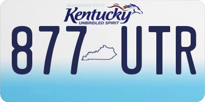 KY license plate 877UTR