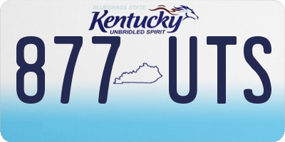 KY license plate 877UTS
