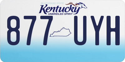 KY license plate 877UYH