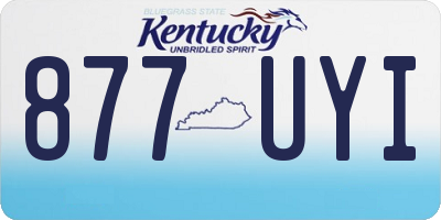 KY license plate 877UYI