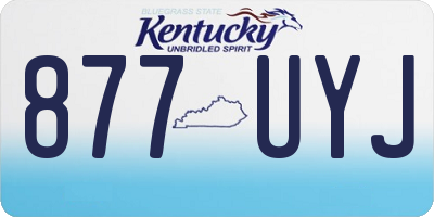 KY license plate 877UYJ