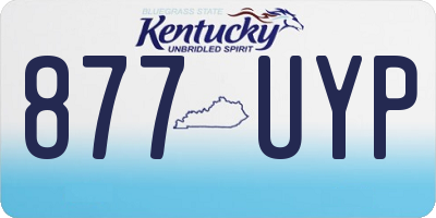 KY license plate 877UYP