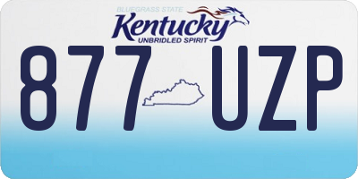 KY license plate 877UZP