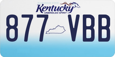 KY license plate 877VBB