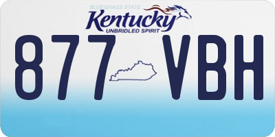 KY license plate 877VBH