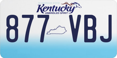 KY license plate 877VBJ