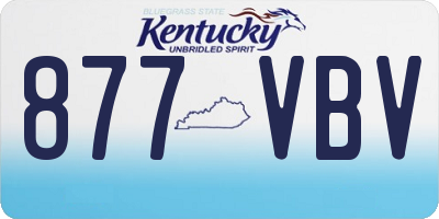 KY license plate 877VBV