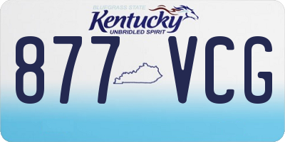 KY license plate 877VCG