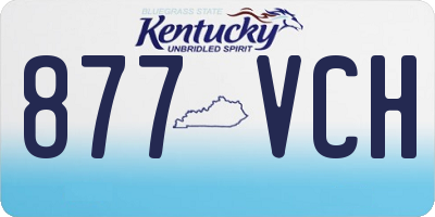 KY license plate 877VCH