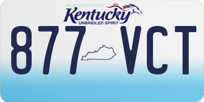 KY license plate 877VCT