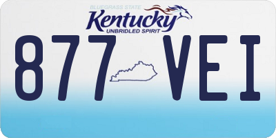 KY license plate 877VEI