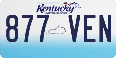 KY license plate 877VEN
