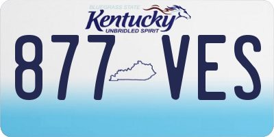 KY license plate 877VES