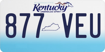 KY license plate 877VEU