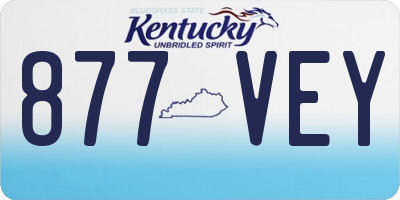 KY license plate 877VEY