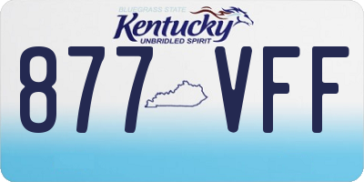 KY license plate 877VFF