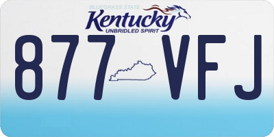 KY license plate 877VFJ