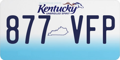 KY license plate 877VFP