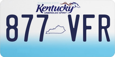 KY license plate 877VFR
