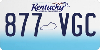 KY license plate 877VGC