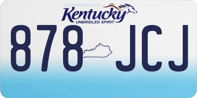 KY license plate 878JCJ