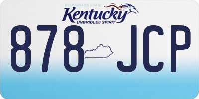 KY license plate 878JCP