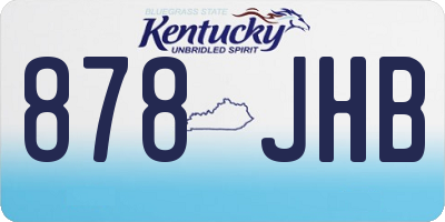 KY license plate 878JHB