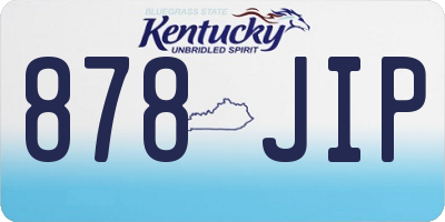 KY license plate 878JIP