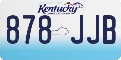 KY license plate 878JJB