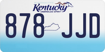KY license plate 878JJD