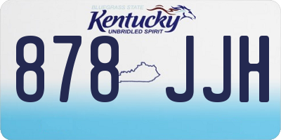 KY license plate 878JJH