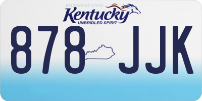 KY license plate 878JJK