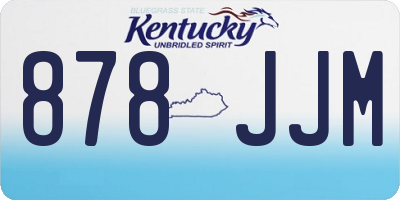 KY license plate 878JJM