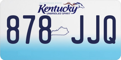KY license plate 878JJQ