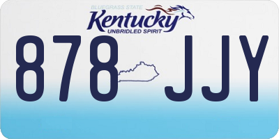 KY license plate 878JJY