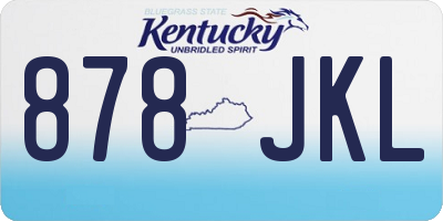 KY license plate 878JKL