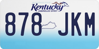 KY license plate 878JKM