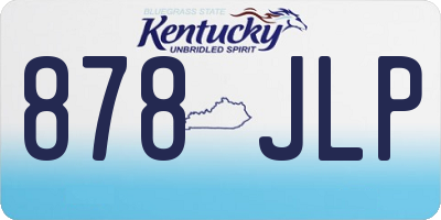 KY license plate 878JLP