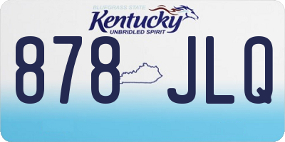 KY license plate 878JLQ