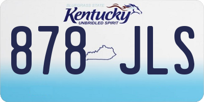 KY license plate 878JLS