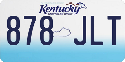 KY license plate 878JLT