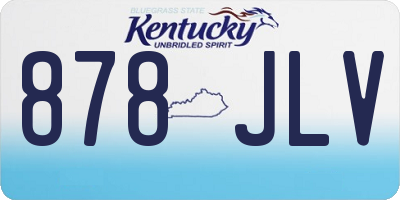 KY license plate 878JLV