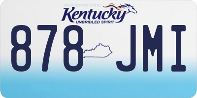 KY license plate 878JMI